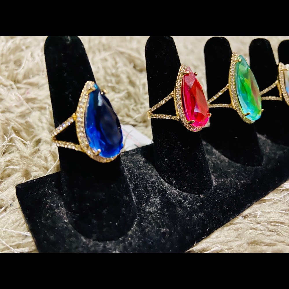Kate Spade Swarovski crystal rings